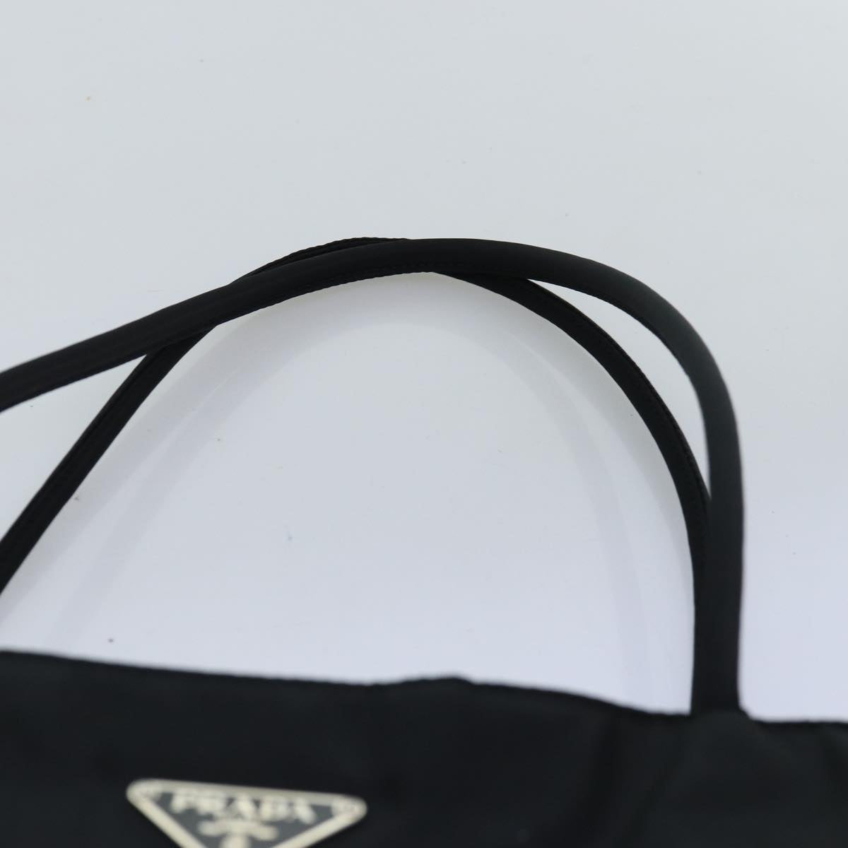 PRADA Tote Bag Nylon Black Auth am6120