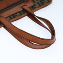 FENDI Zucca Canvas Tote Bag Brown Black Auth am6121-7