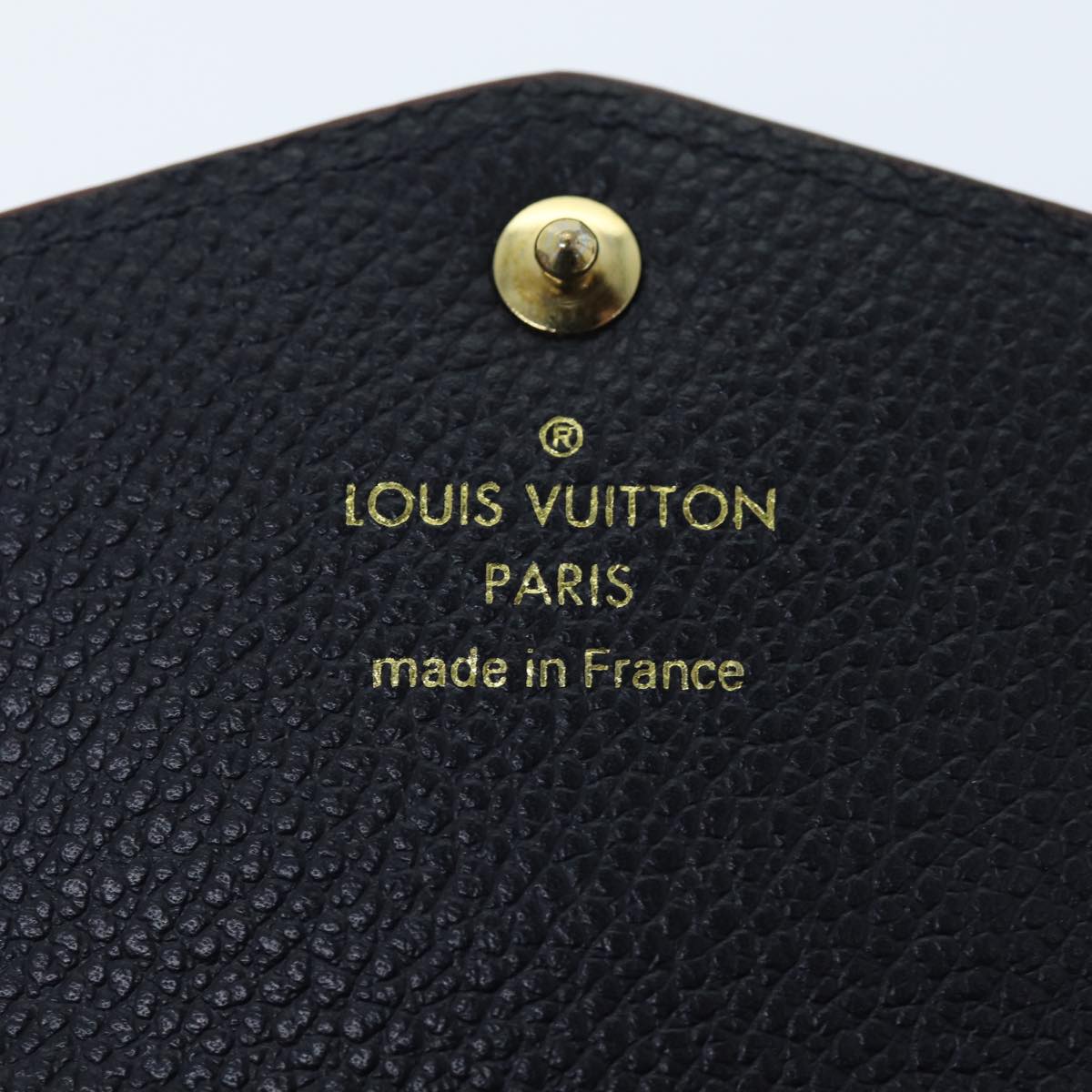 LOUIS VUITTON Empreinte Pochette Cles Coin Purse Navy M62017 LV Auth am6128