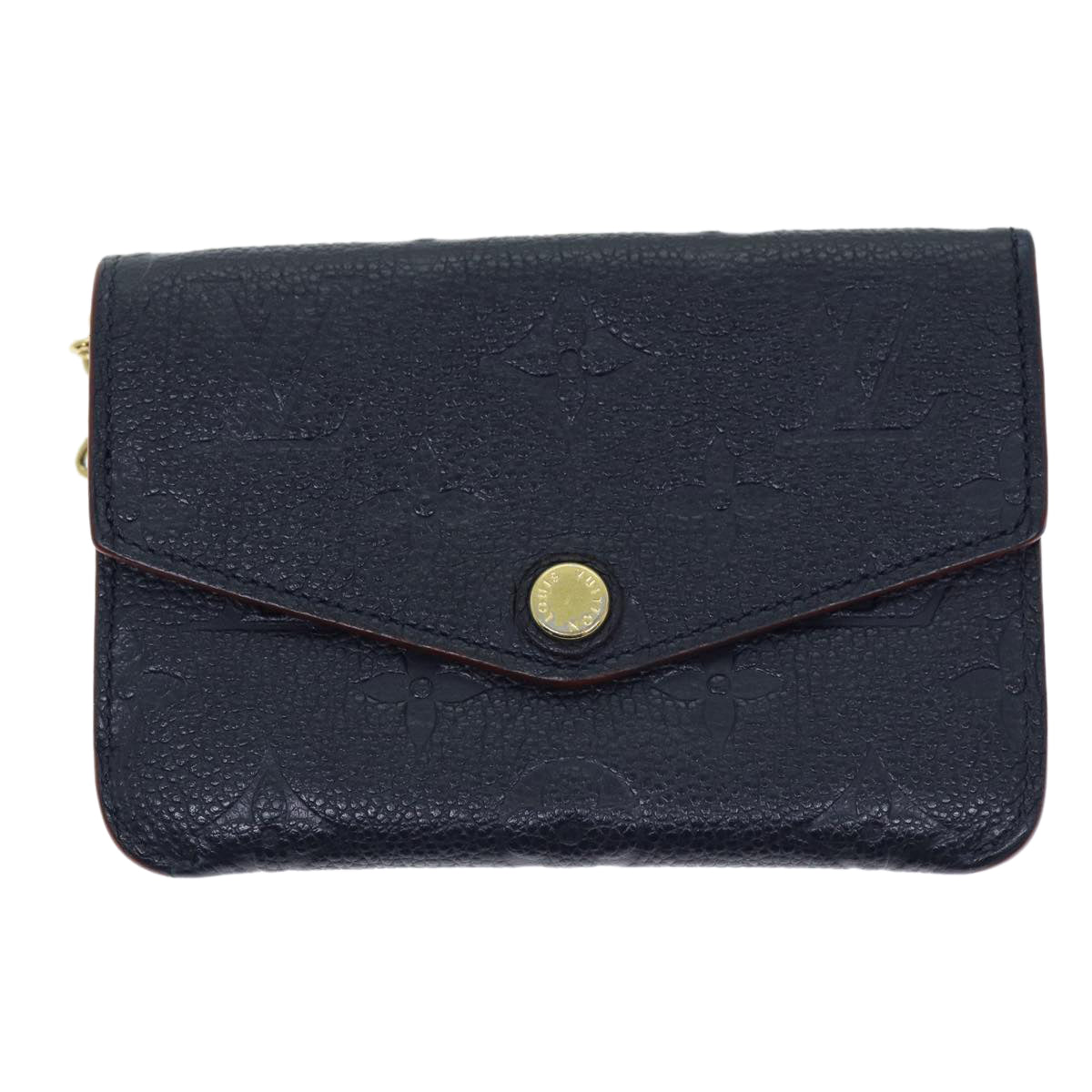 LOUIS VUITTON Empreinte Pochette Cles Coin Purse Navy M62017 LV Auth am6128