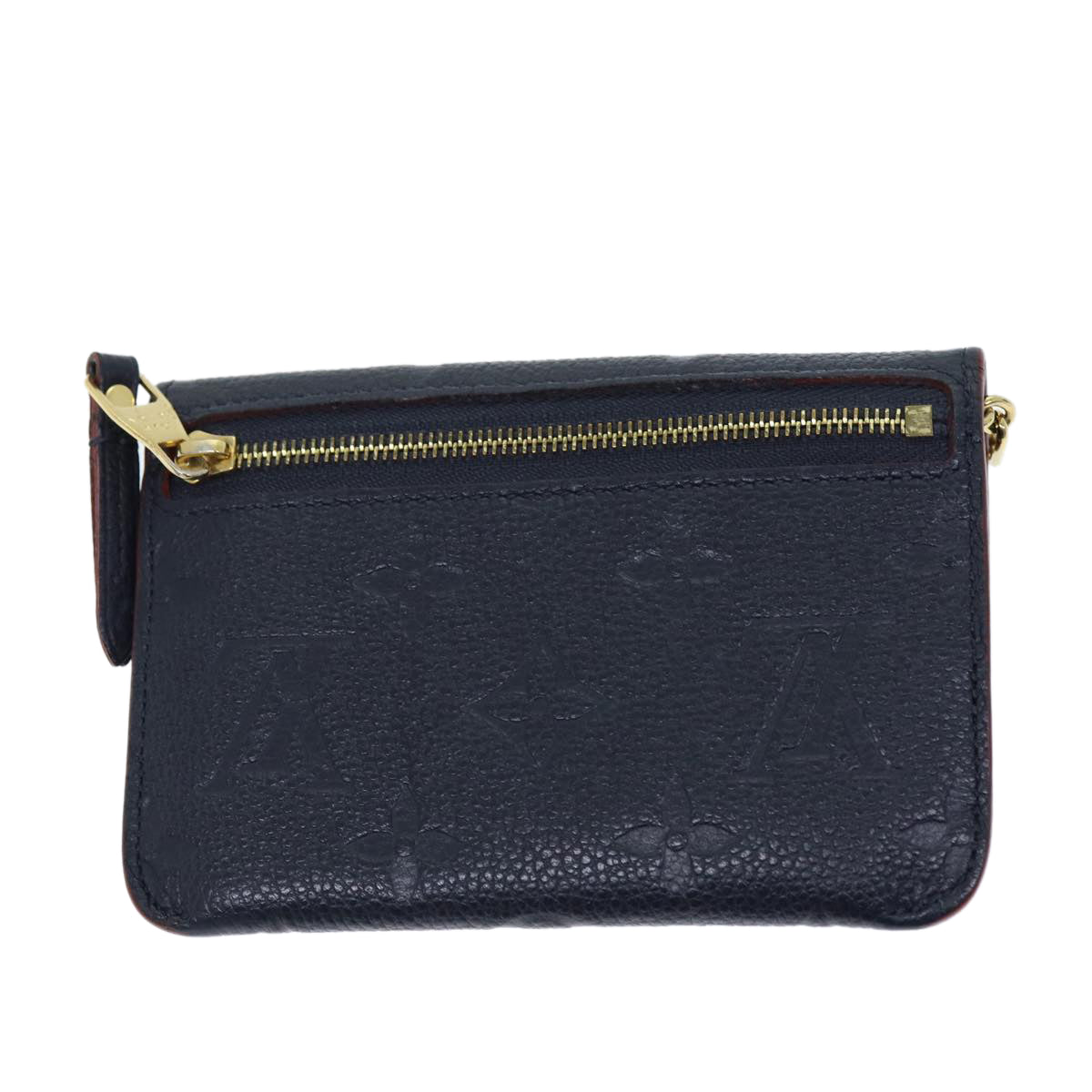 LOUIS VUITTON Empreinte Pochette Cles Coin Purse Navy M62017 LV Auth am6128 - 0