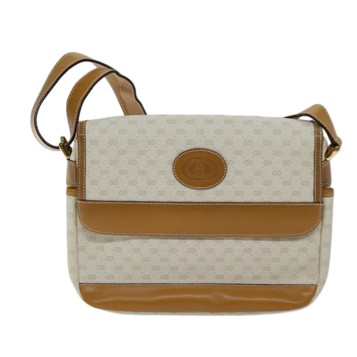 GUCCI Micro GG Supreme Shoulder Bag PVC Beige 001 106 0185 Auth am6133