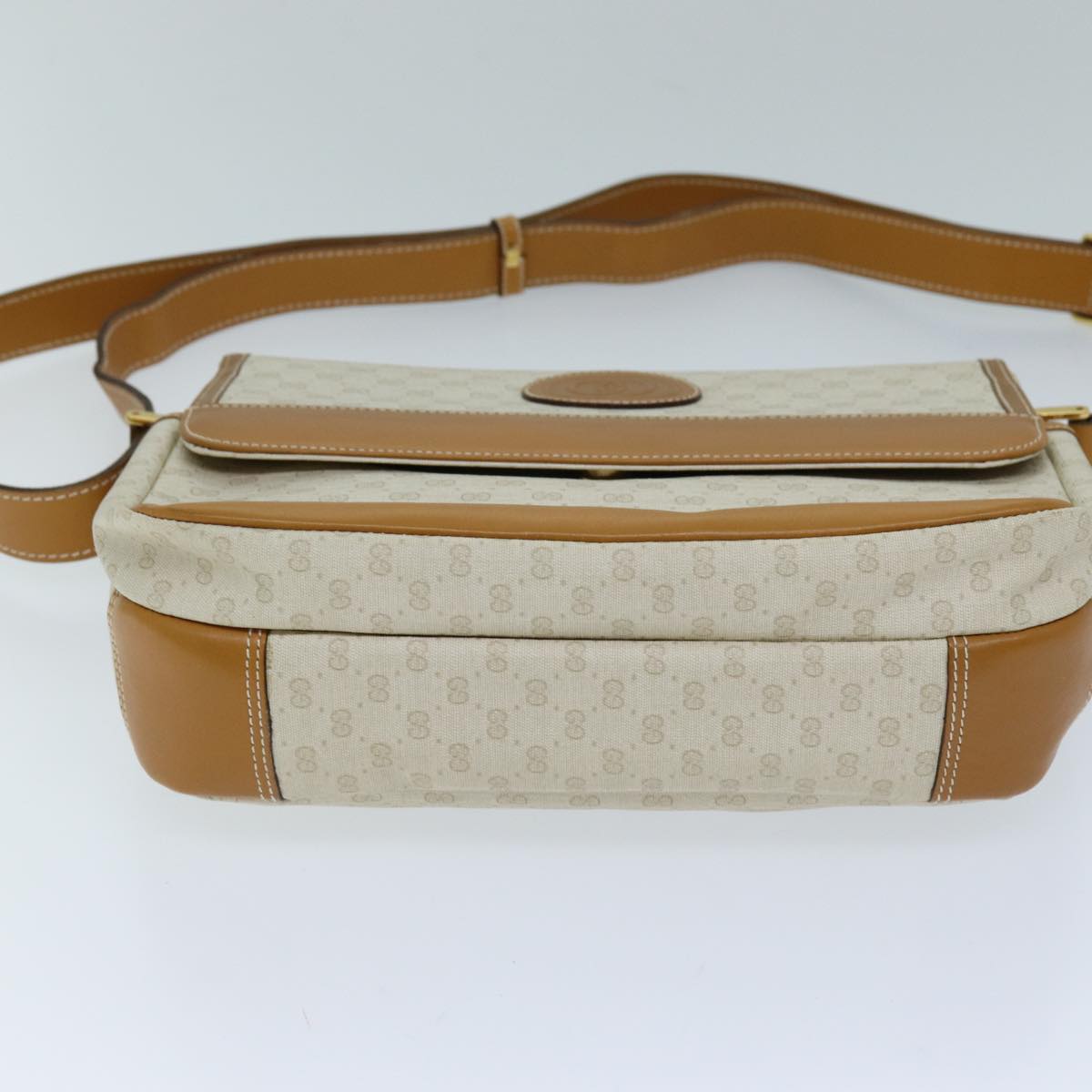 GUCCI Micro GG Supreme Shoulder Bag PVC Beige 001 106 0185 Auth am6133