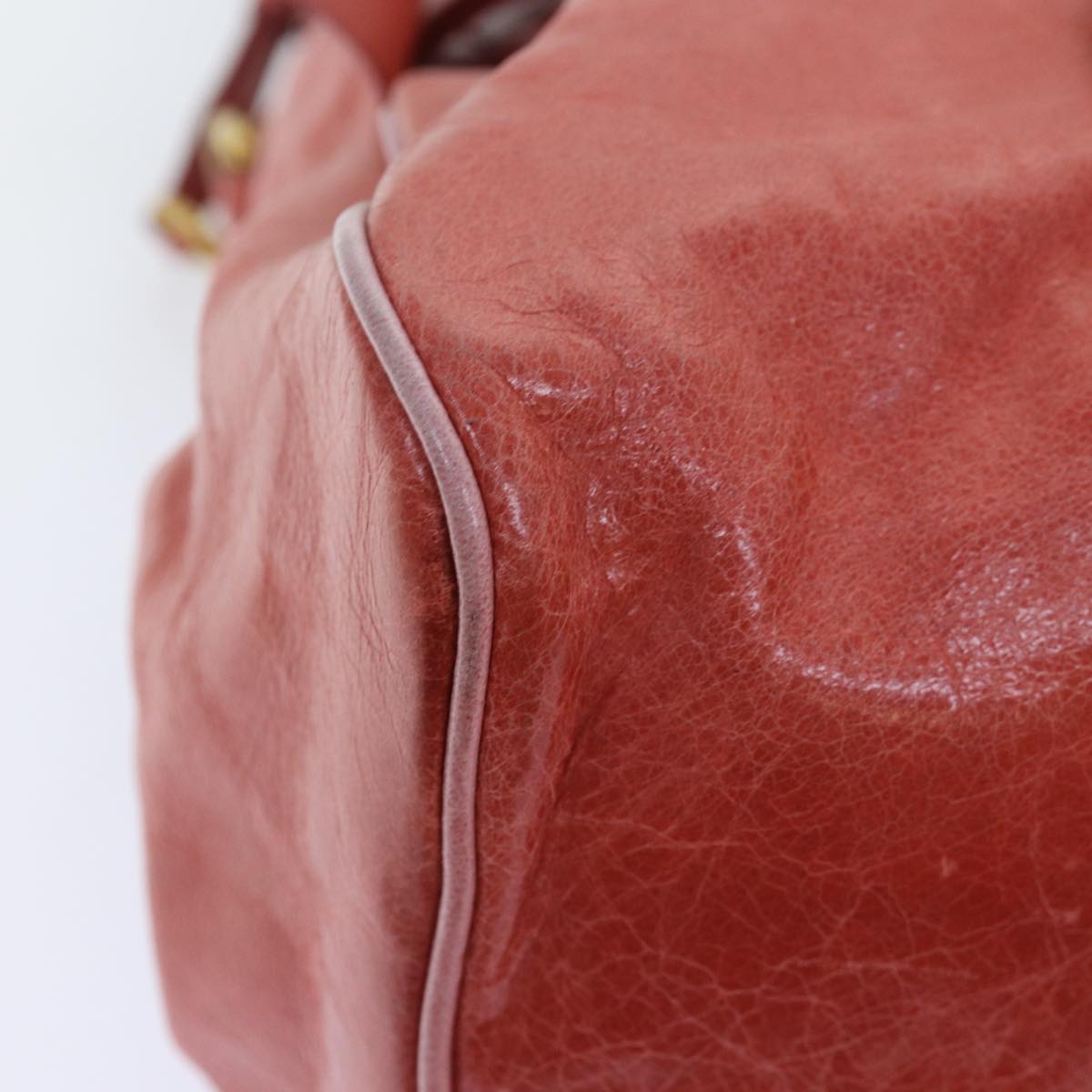 Miu Miu Hand Bag Leather 2way Pink Auth am6140