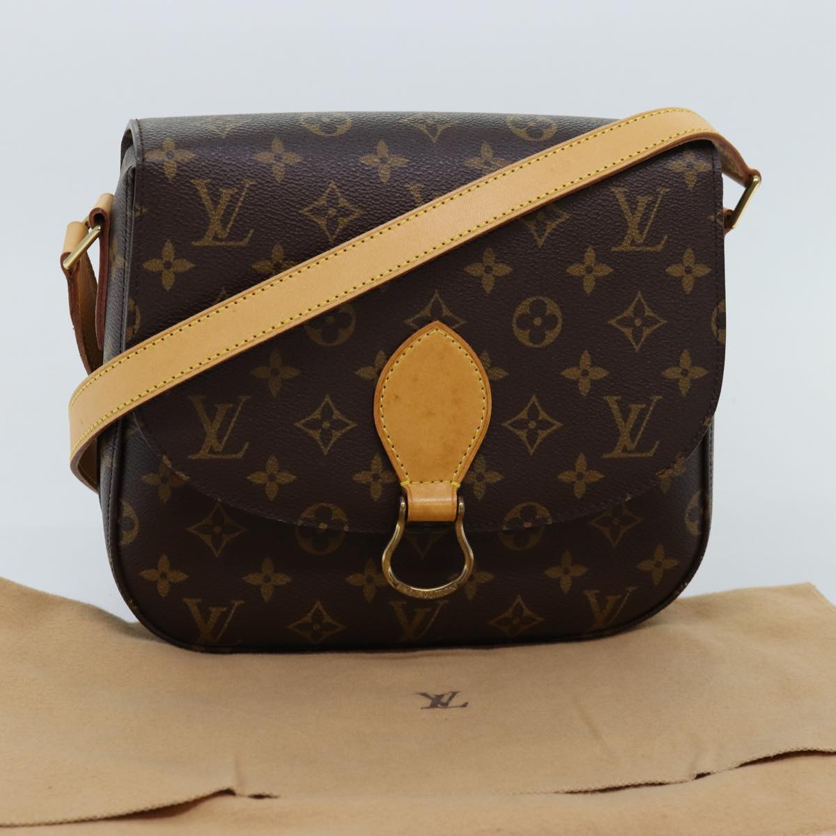 LOUIS VUITTON Monogram Saint Cloud GM Shoulder Bag M51242 LV Auth am6141