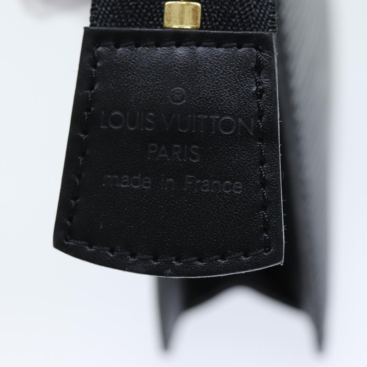 LOUIS VUITTON Epi Trousse Poche Toilette 15 Pouch Black LV Auth am6144