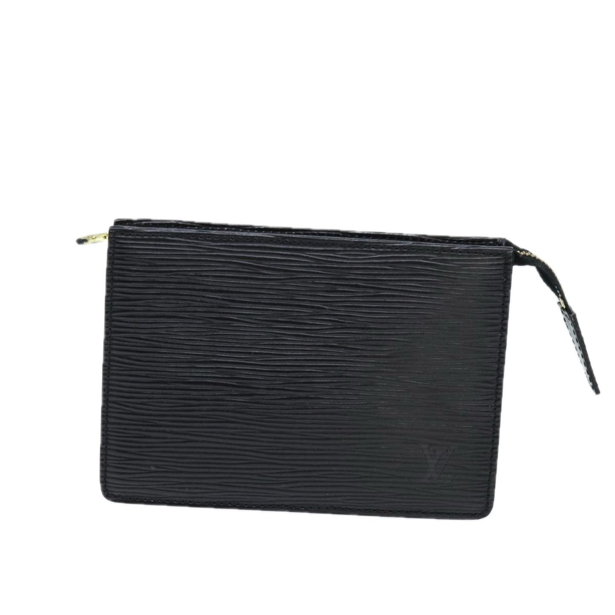 LOUIS VUITTON Epi Trousse Poche Toilette 15 Pouch Black LV Auth am6144