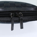 GUCCI GG Canvas Pouch Black 153129 Auth am6148-7