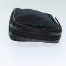 GUCCI GG Canvas Pouch Black 153129 Auth am6148-2