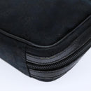 GUCCI GG Canvas Pouch Black 153129 Auth am6148-6