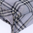 BURBERRY Nova Check Blue Label Hand Bag Nylon Blue Auth am6158-14
