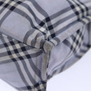 BURBERRY Nova Check Blue Label Hand Bag Nylon Blue Auth am6158-16
