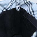 BURBERRY Nova Check Blue Label Hand Bag Nylon Blue Auth am6158-18