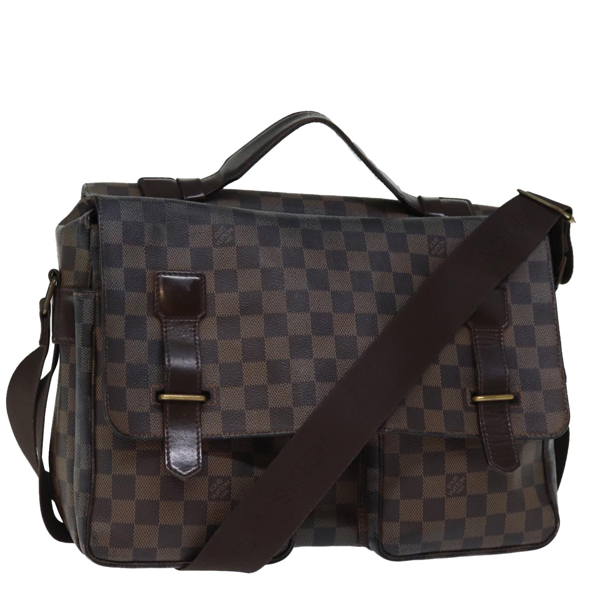 LOUIS VUITTON Damier Ebene Broadway Shoulder Bag N42270 LV Auth am6162