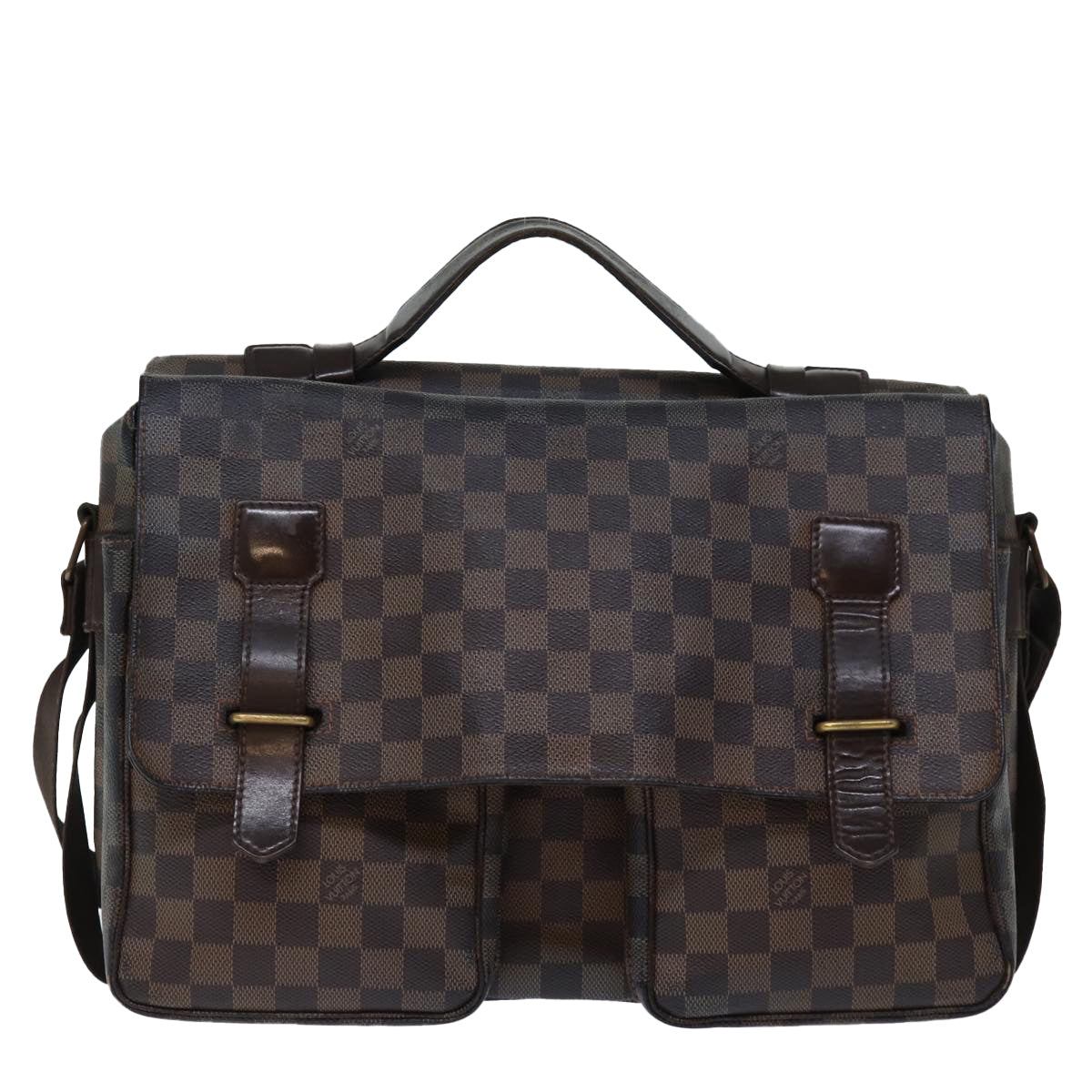 LOUIS VUITTON Damier Ebene Broadway Shoulder Bag N42270 LV Auth am6162