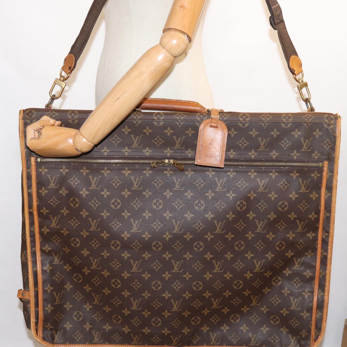 LOUIS VUITTON Monogram Portable Cabin Garment Cover M23420 LV Auth am6163