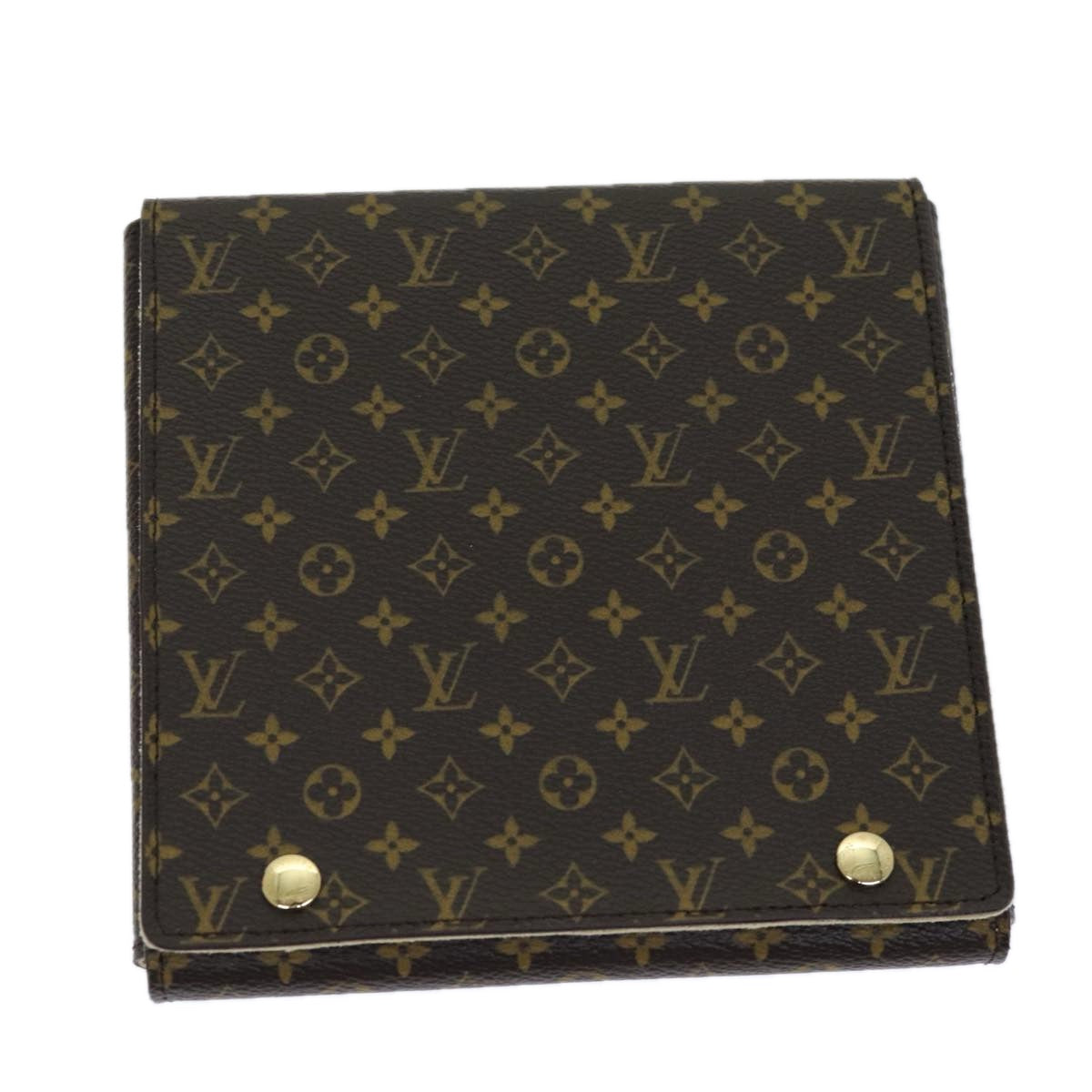 LOUIS VUITTON Monogram Jewelry Case Jewelry Box LV Auth am6165A