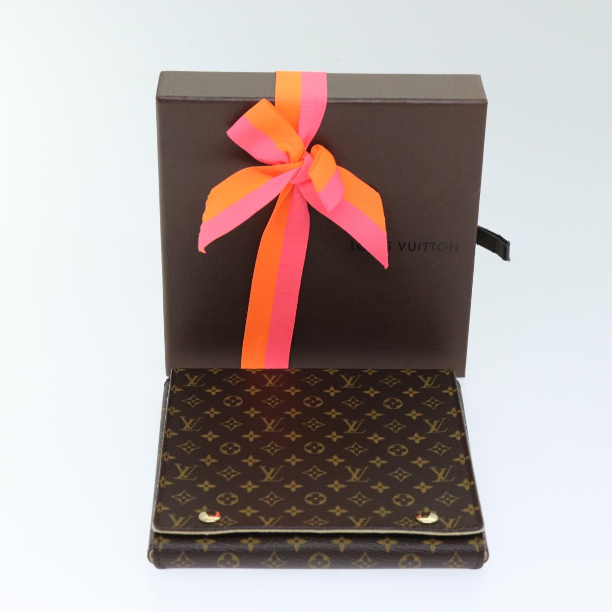 LOUIS VUITTON Monogram Jewelry Case Jewelry Box LV Auth am6165A