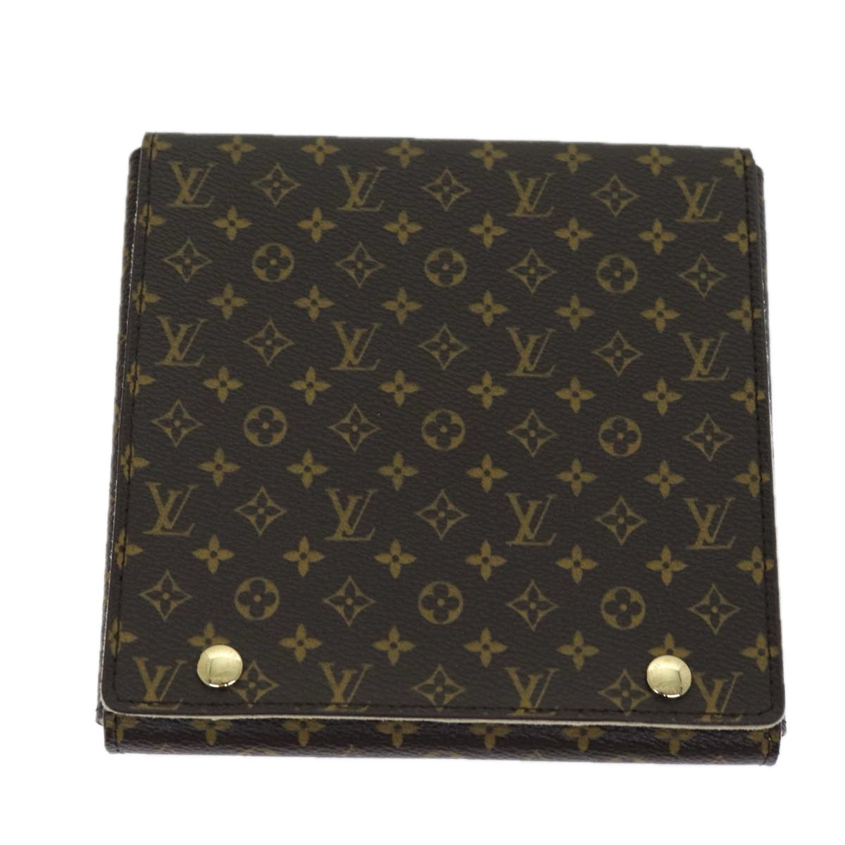 LOUIS VUITTON Monogram Jewelry Case Jewelry Box LV Auth am6165A