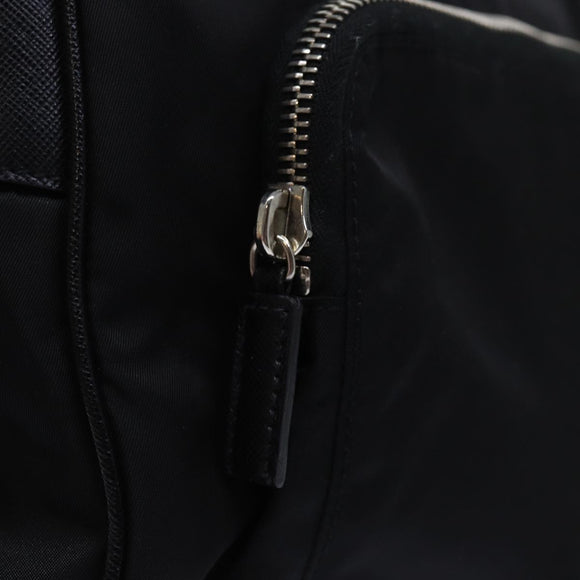 PRADA Shoulder Bag Nylon Leather Black Auth am6182V