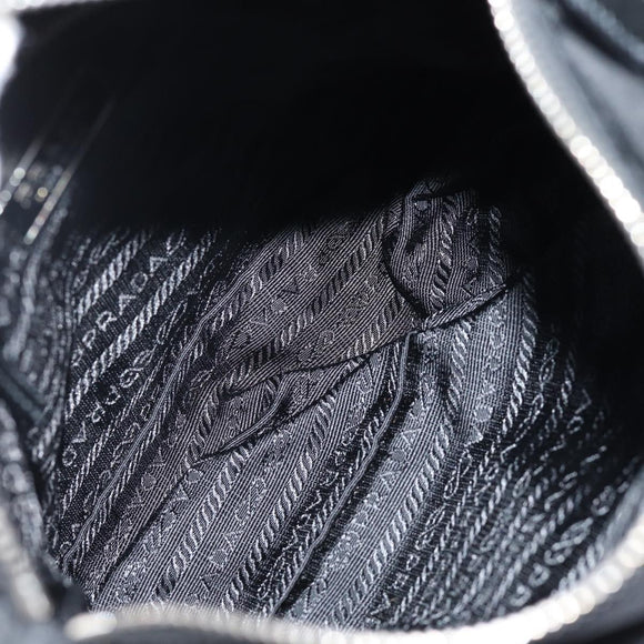 PRADA Shoulder Bag Nylon Leather Black Auth am6182V
