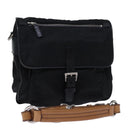 PRADA Shoulder Bag Nylon Leather Black Auth am6182V-1