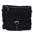 PRADA Shoulder Bag Nylon Leather Black Auth am6182V-13