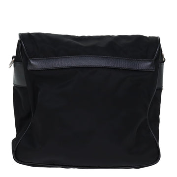 PRADA Shoulder Bag Nylon Leather Black Auth am6182V - 0