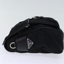 PRADA Shoulder Bag Nylon Leather Black Auth am6182V-4