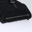 PRADA Shoulder Bag Nylon Leather Black Auth am6182V-5