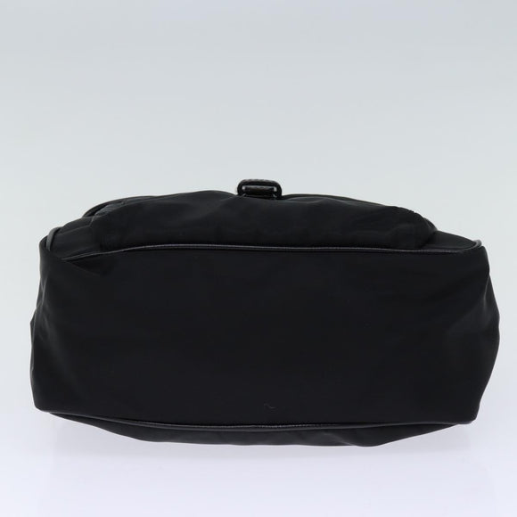 PRADA Shoulder Bag Nylon Leather Black Auth am6182V