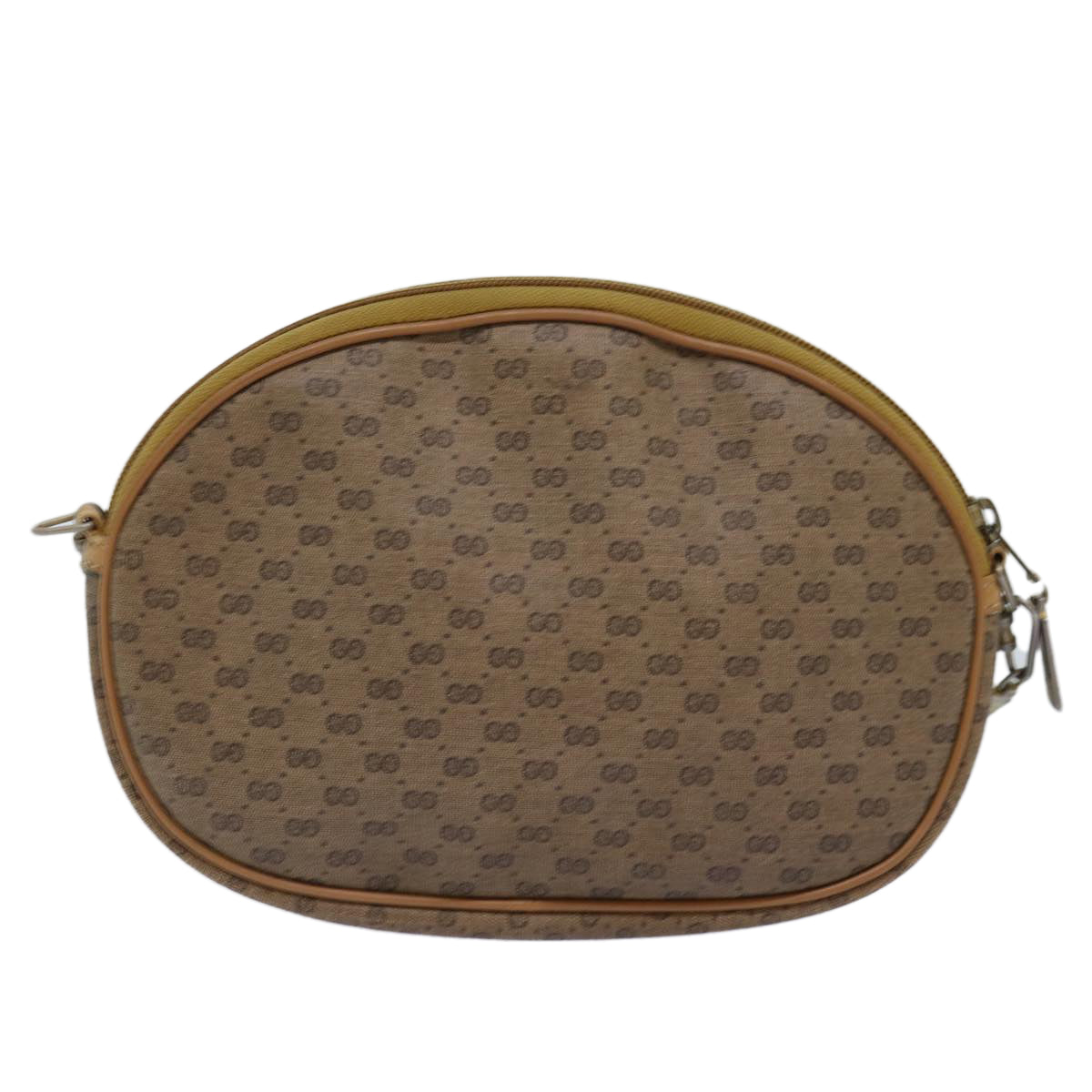 GUCCI Micro GG Supreme Shoulder Bag PVC Beige Auth am6185