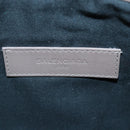 BALENCIAGA Clutch Bag Leather Gray 273022 Auth am6190-9