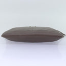 BALENCIAGA Clutch Bag Leather Gray 273022 Auth am6190-6