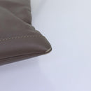 BALENCIAGA Clutch Bag Leather Gray 273022 Auth am6190-15