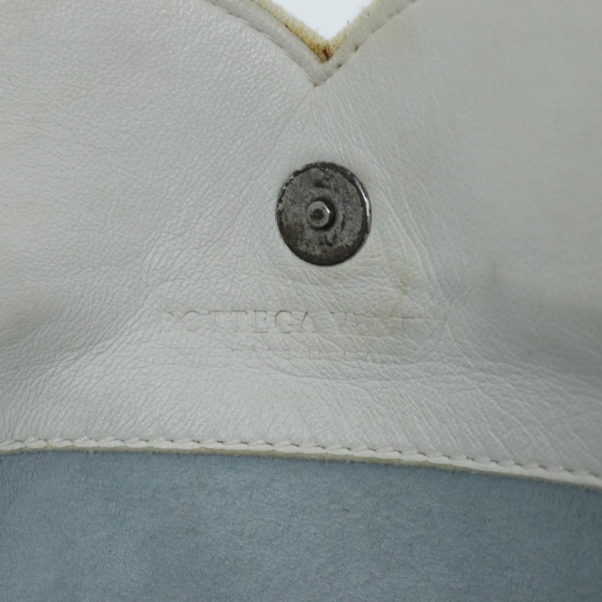BOTTEGA VENETA INTRECCIATO Hand Bag Leather White 156586 Auth am6192