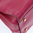 SAINT LAURENT Sac De Jules Hand Bag Leather 2way Pink 324823 Auth am6195-13