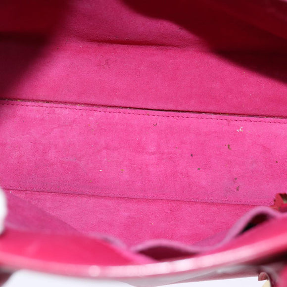 SAINT LAURENT Sac De Jules Hand Bag Leather 2way Pink 324823 Auth am6195
