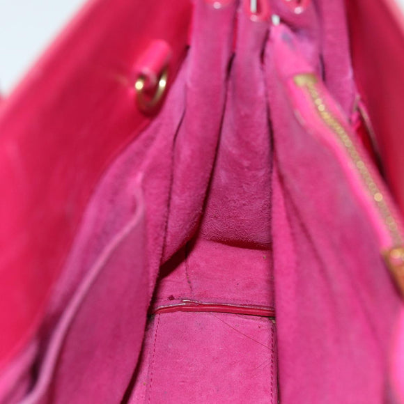 SAINT LAURENT Sac De Jules Hand Bag Leather 2way Pink 324823 Auth am6195