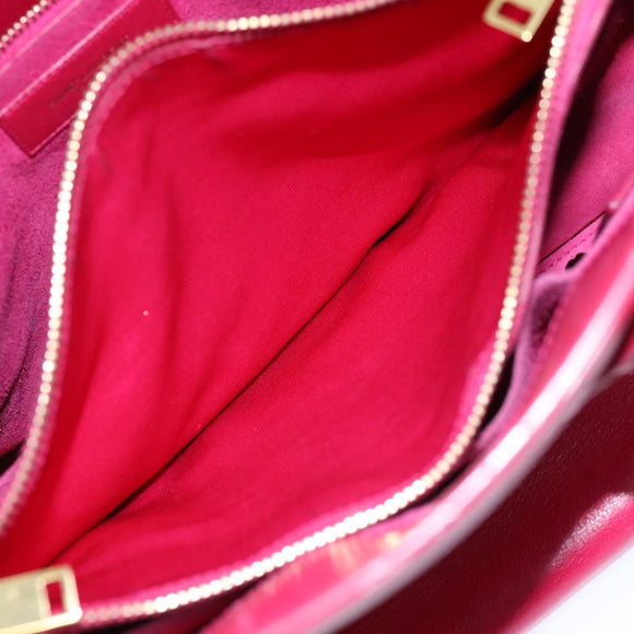 SAINT LAURENT Sac De Jules Hand Bag Leather 2way Pink 324823 Auth am6195