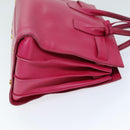 SAINT LAURENT Sac De Jules Hand Bag Leather 2way Pink 324823 Auth am6195-4