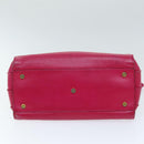 SAINT LAURENT Sac De Jules Hand Bag Leather 2way Pink 324823 Auth am6195-9