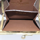 GUCCI GG Supreme Coin Purse PVC Beige 64 03 114 Auth am6199-11