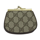 GUCCI GG Supreme Coin Purse PVC Beige 64 03 114 Auth am6199-2