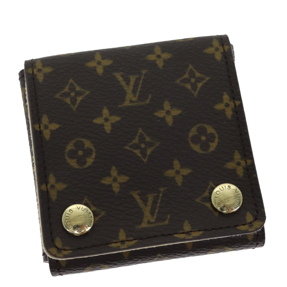 LOUIS VUITTON Monogram Jewelry Case Jewelry Box LV Auth am6201