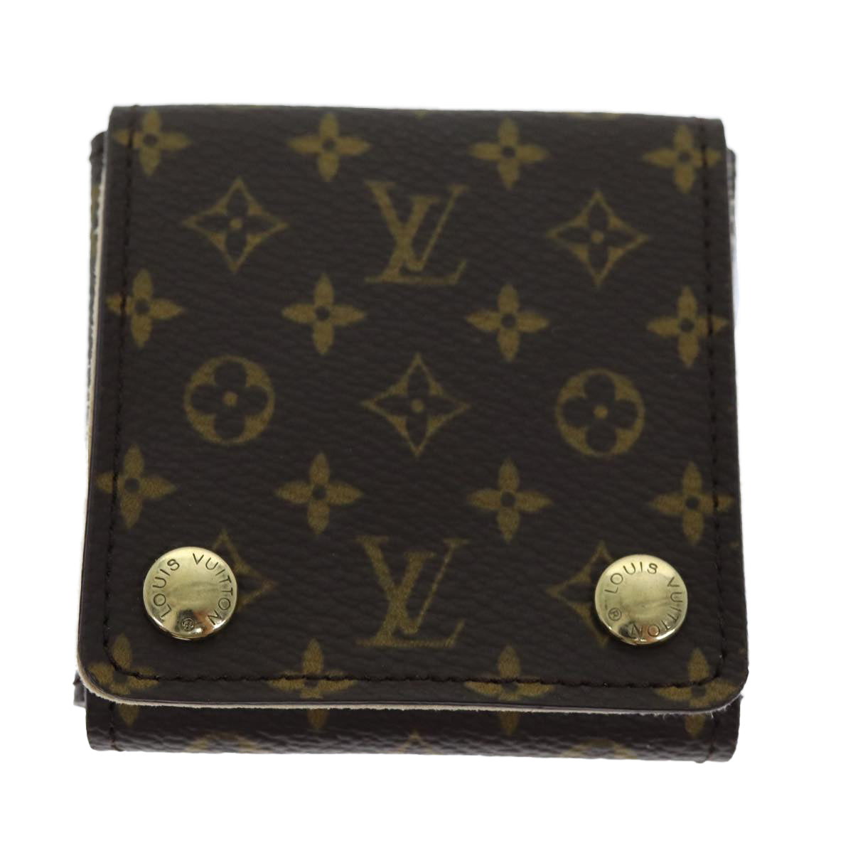 LOUIS VUITTON Monogram Jewelry Case Jewelry Box LV Auth am6201