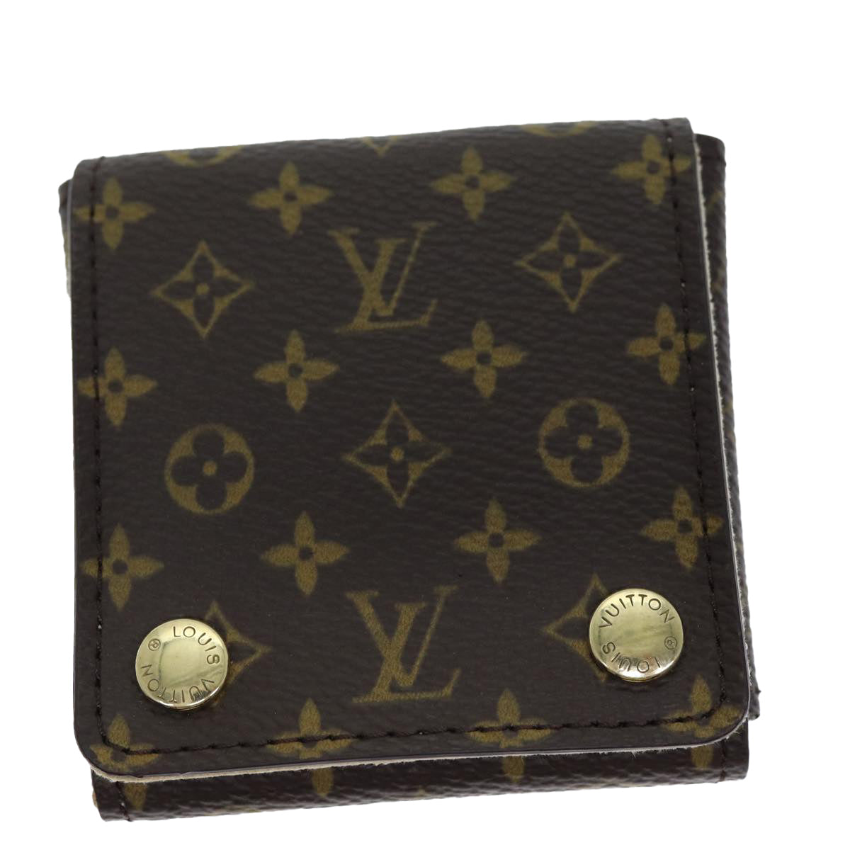 LOUIS VUITTON Monogram Jewelry Case Jewelry Box LV Auth am6202