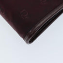 Christian Dior Chain Shoulder Bag Nylon Red Auth am6209-9