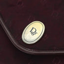 Christian Dior Chain Shoulder Bag Nylon Red Auth am6209-10