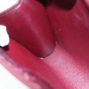 Christian Dior Chain Shoulder Bag Nylon Red Auth am6209-18